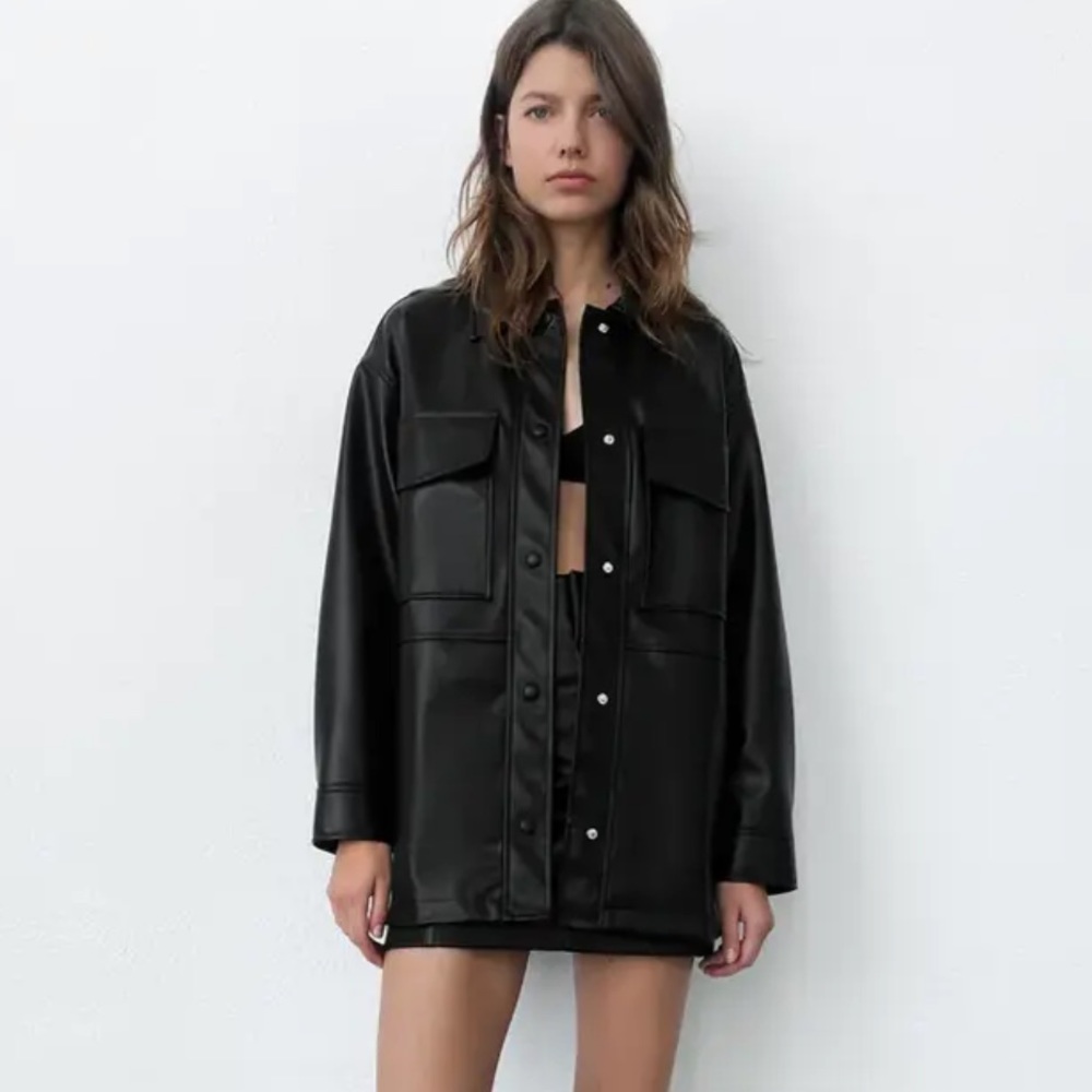 Leather Shacket